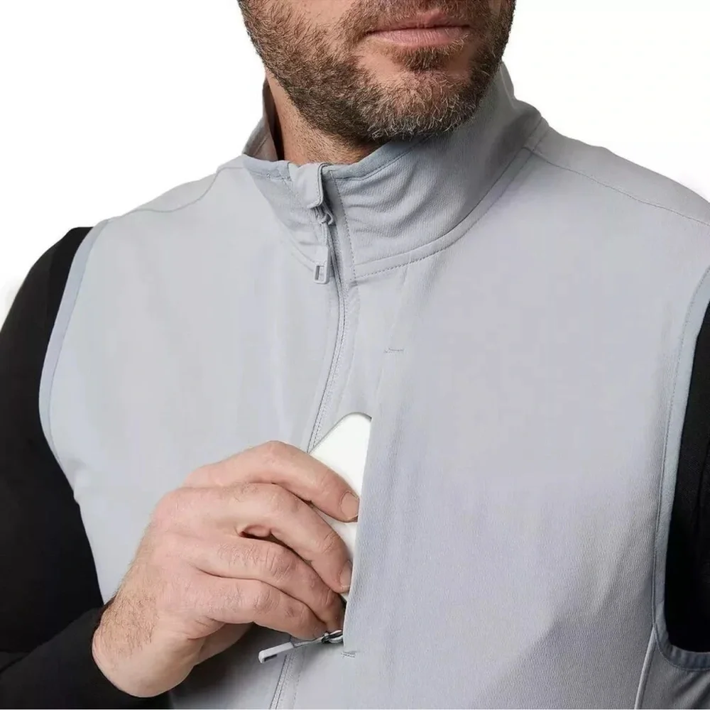 32 Degrees Heat Men's Tech Vest, Gray, Size S